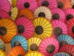 colourful parasols