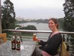welcome to Hanoi (beer from Saigon) - overlooking Hoan Kiem lake