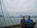 on the junk in Halong Bay