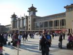 Start of our 7857km journey - Beijing's main railway station