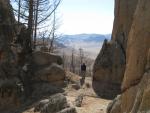 view from ridge over the Terelj