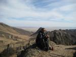 lookig back along the ridge, Terelj