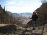 heading back down to camp in the Terelj