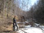 last of the snow in the hills around Lake Baikal