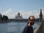 looking down the river in Moscow